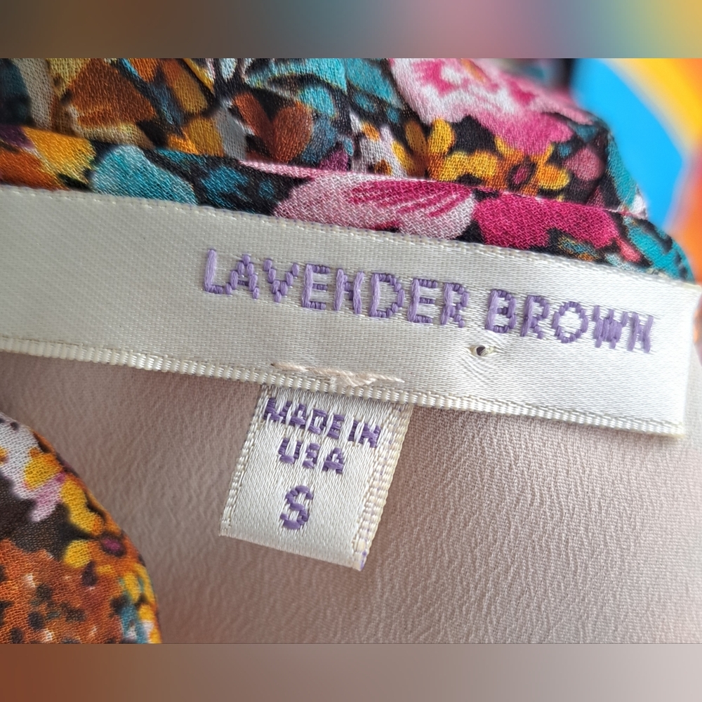Lavender Brown Floral Maxi Dress in Pink, Purple, and Brown - Picture 9 of 10